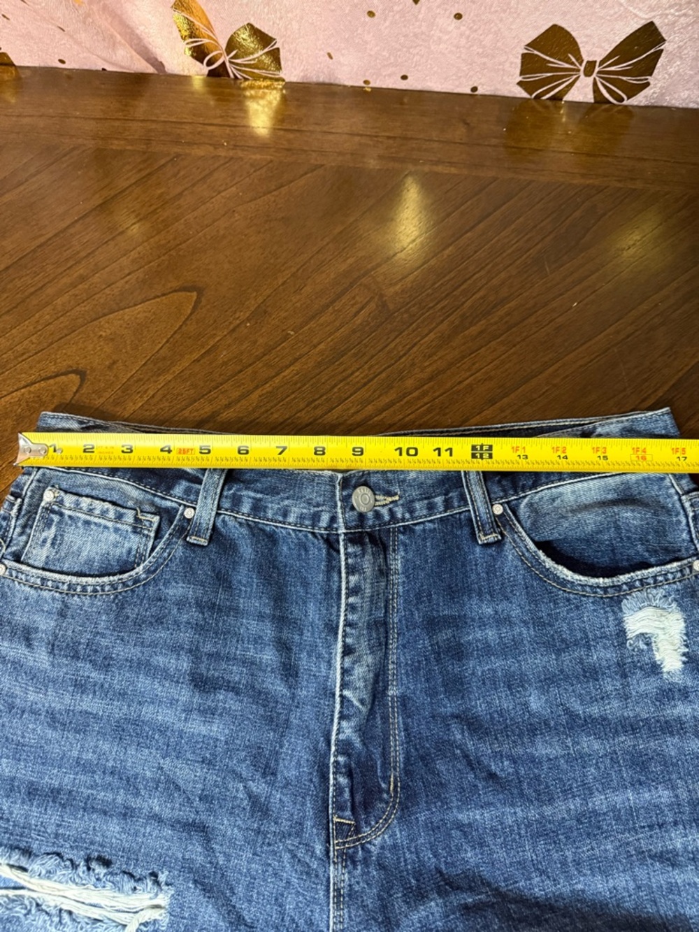 Petra 153 high rise wide leg distressed jeans size 13 - Picture 6 of 7